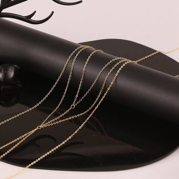 🆕Women Gold Body Jewelry Sexy Body Chain Waist Crossover Belly Chain Bikini - Picture 5 of 8